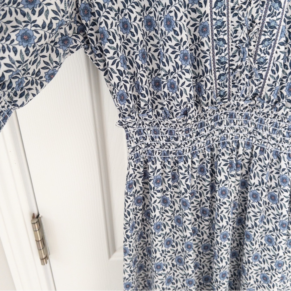 Max Studio Navy Floral Maxi Dress - Picture 4 of 5